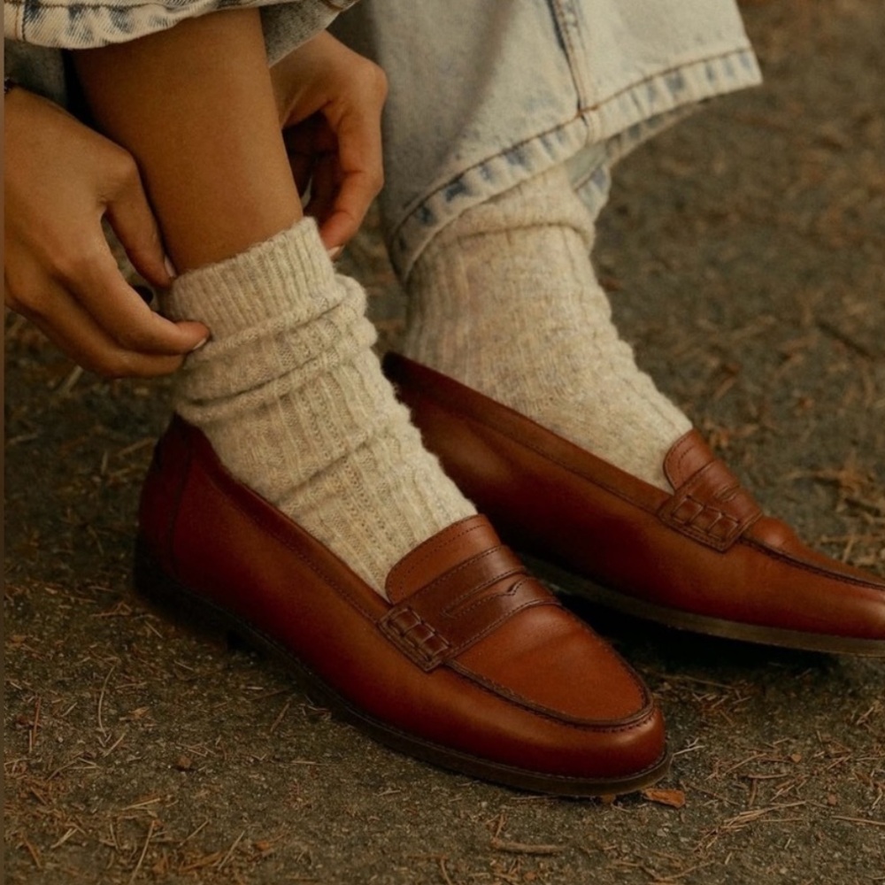 Sezane Andre Loafers in Natural Heritage Brown Sz 9